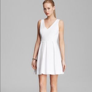 Joie Bessina White Cotton Fit And Flare Dress. XS